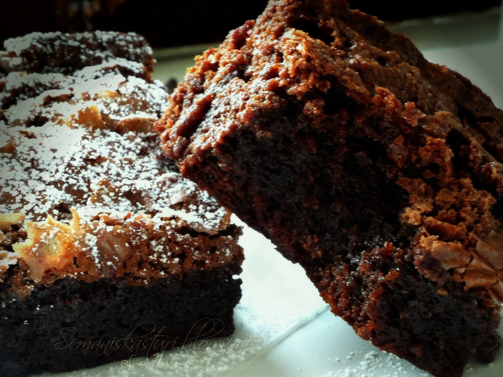 STICKY AND CREAMY BROWNIES Swesia's Journey