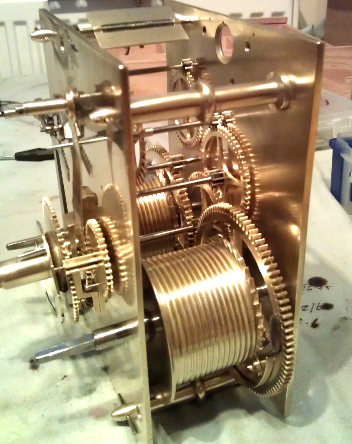 Rowland of Cambridge Longcase Clock Movement ca1830. Service and Repair.