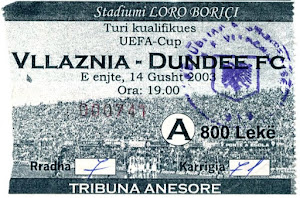 Vllaznia v Dundee, Uefa Cup 2003 Match Report
