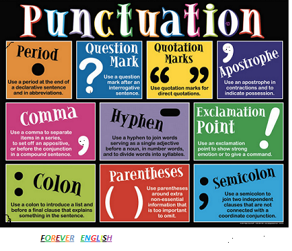 forever english punctuation marks english puncation