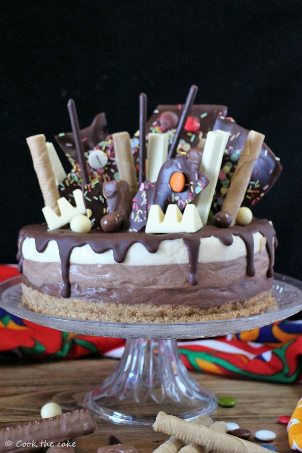 three-chocolates-drip-cake, tarta-tres-chocolates
