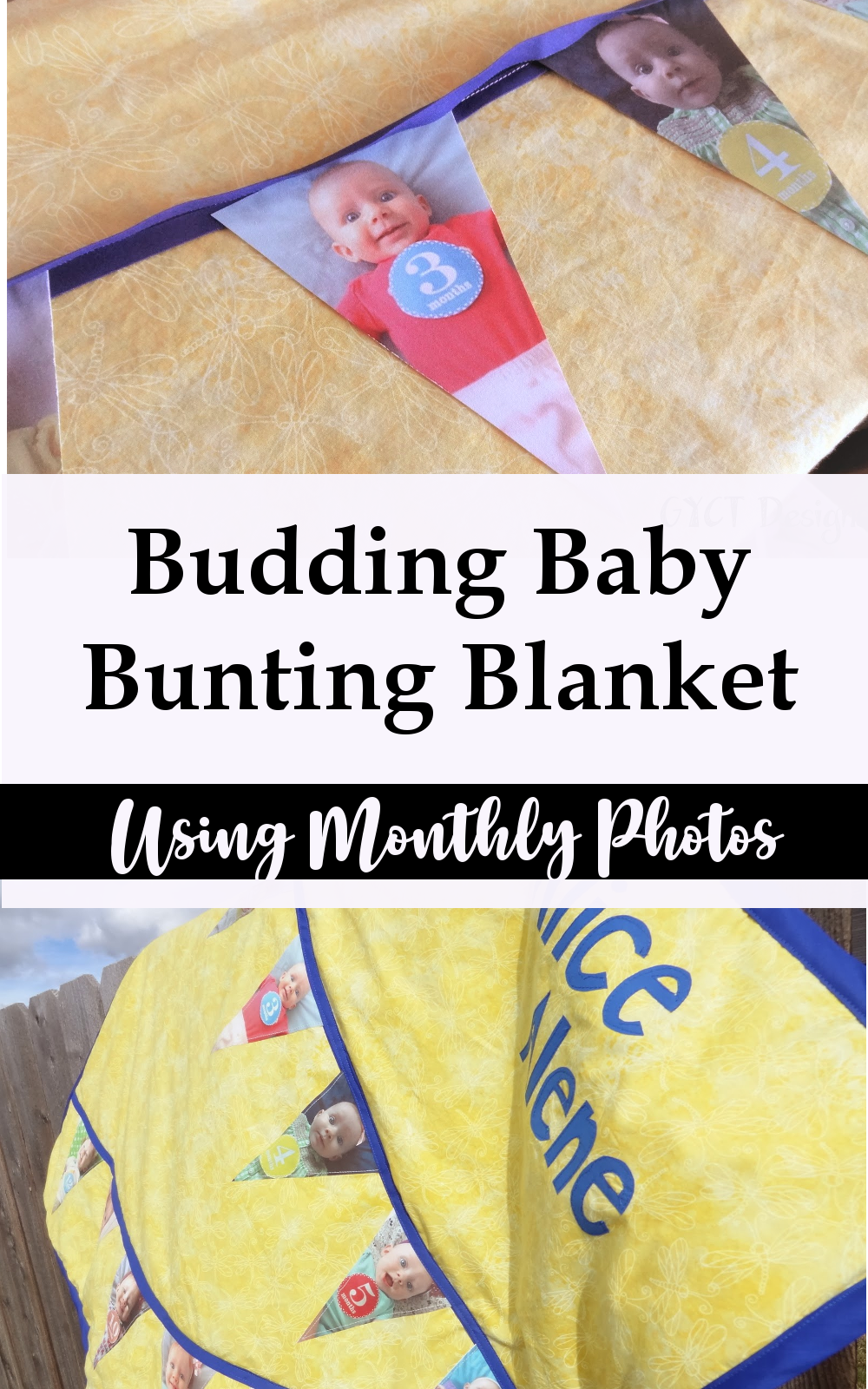 Baby Keepsake Photo Bunting Blanket Tutorial Sew Simple Home