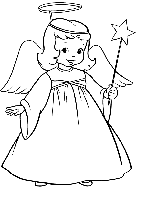 Little angel Coloring page - Image - Ver e Fazer