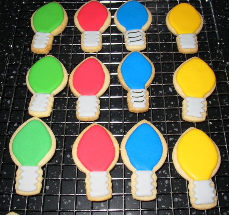 Christmas Light Cookies Decoration Ideas Food and Drink