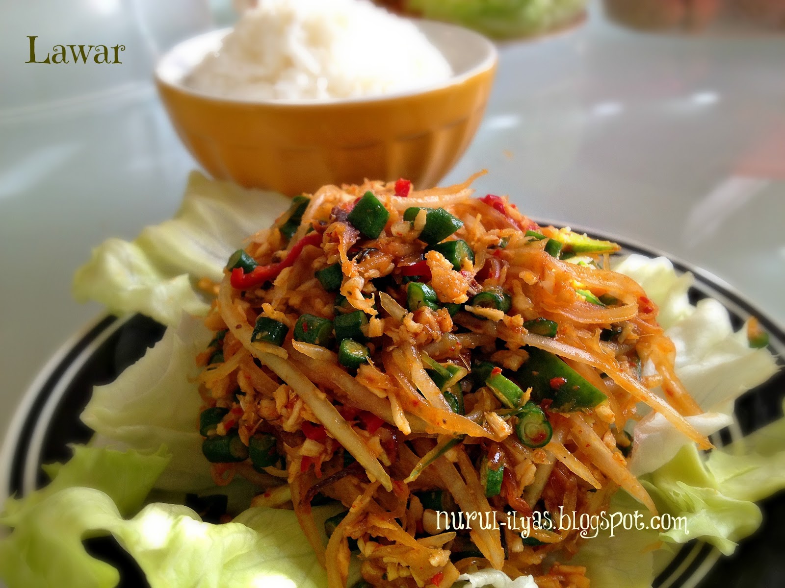 My Kitchen Lab Lawar Pepaya Muda ( Balinese Papaya Salad )