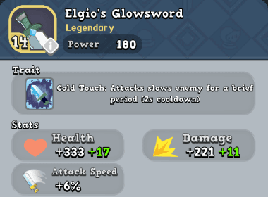 Weapon: Elgio's Glowsword