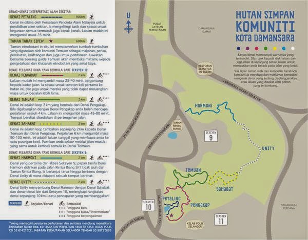 Image result for kota damansara community forest trail map