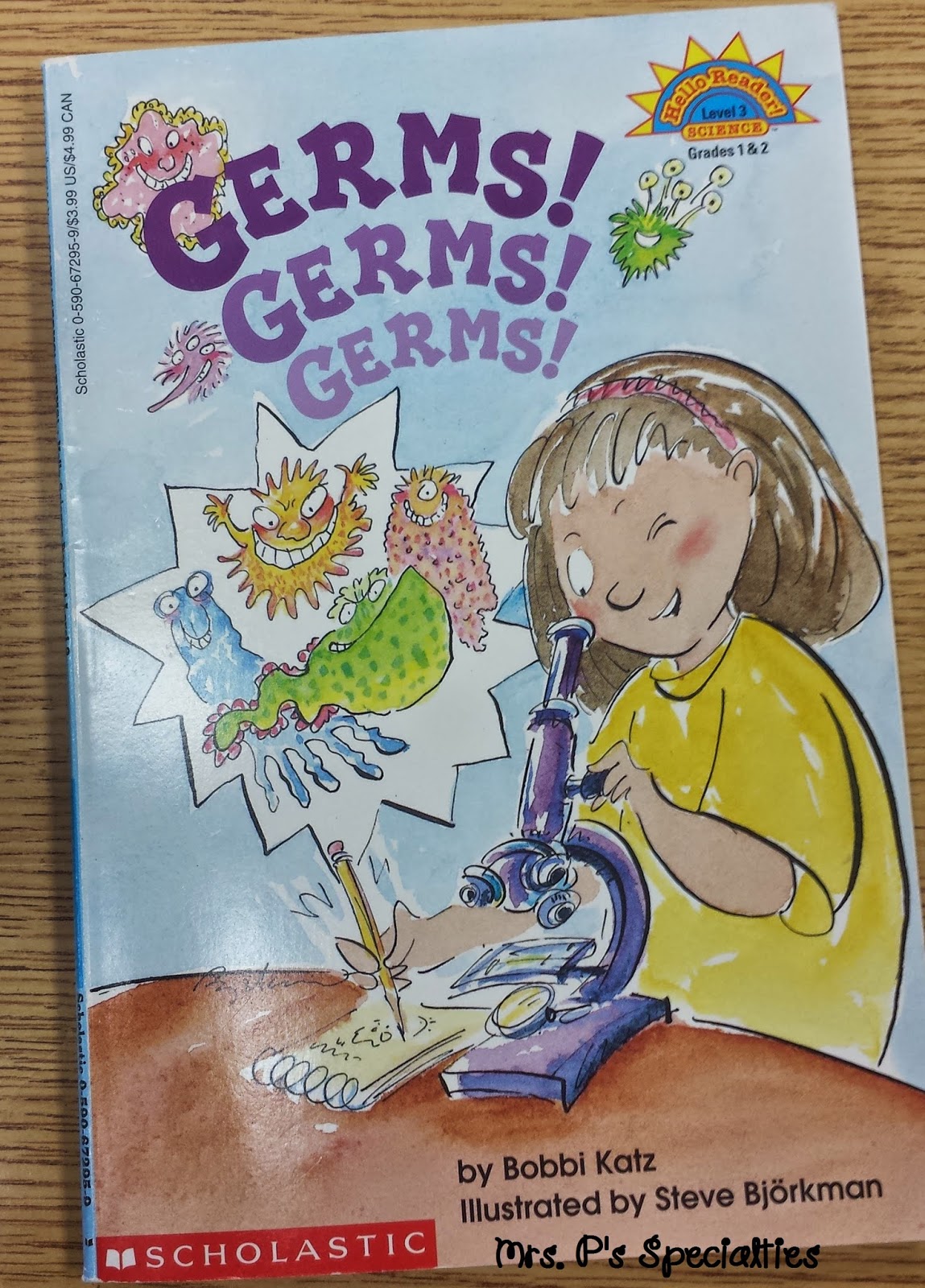 photo of the book we read, Germs! Germs! Germs!