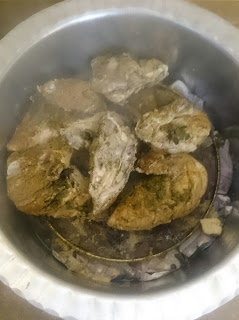 Chicken steam rost