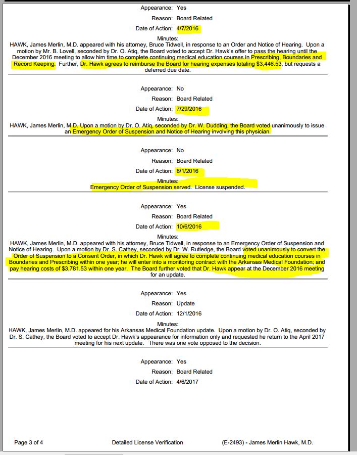 Bad Government In Arkansas STATE MEDICAL BOARD UNABLE TO ANSWER