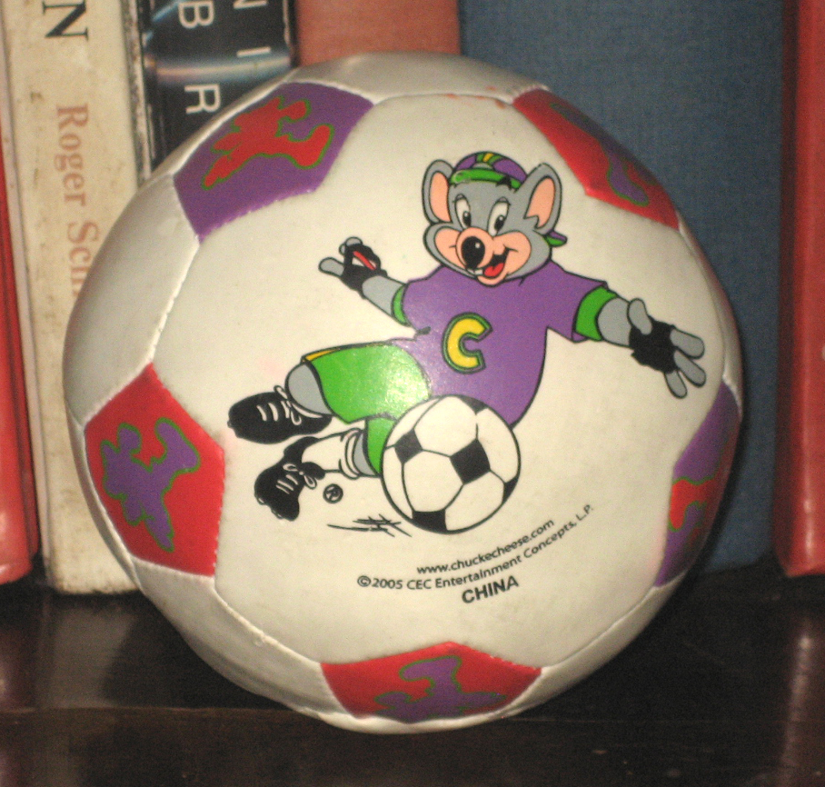 Percy's Fast Food Toy Stories Chuck E Cheese Soccer Ball