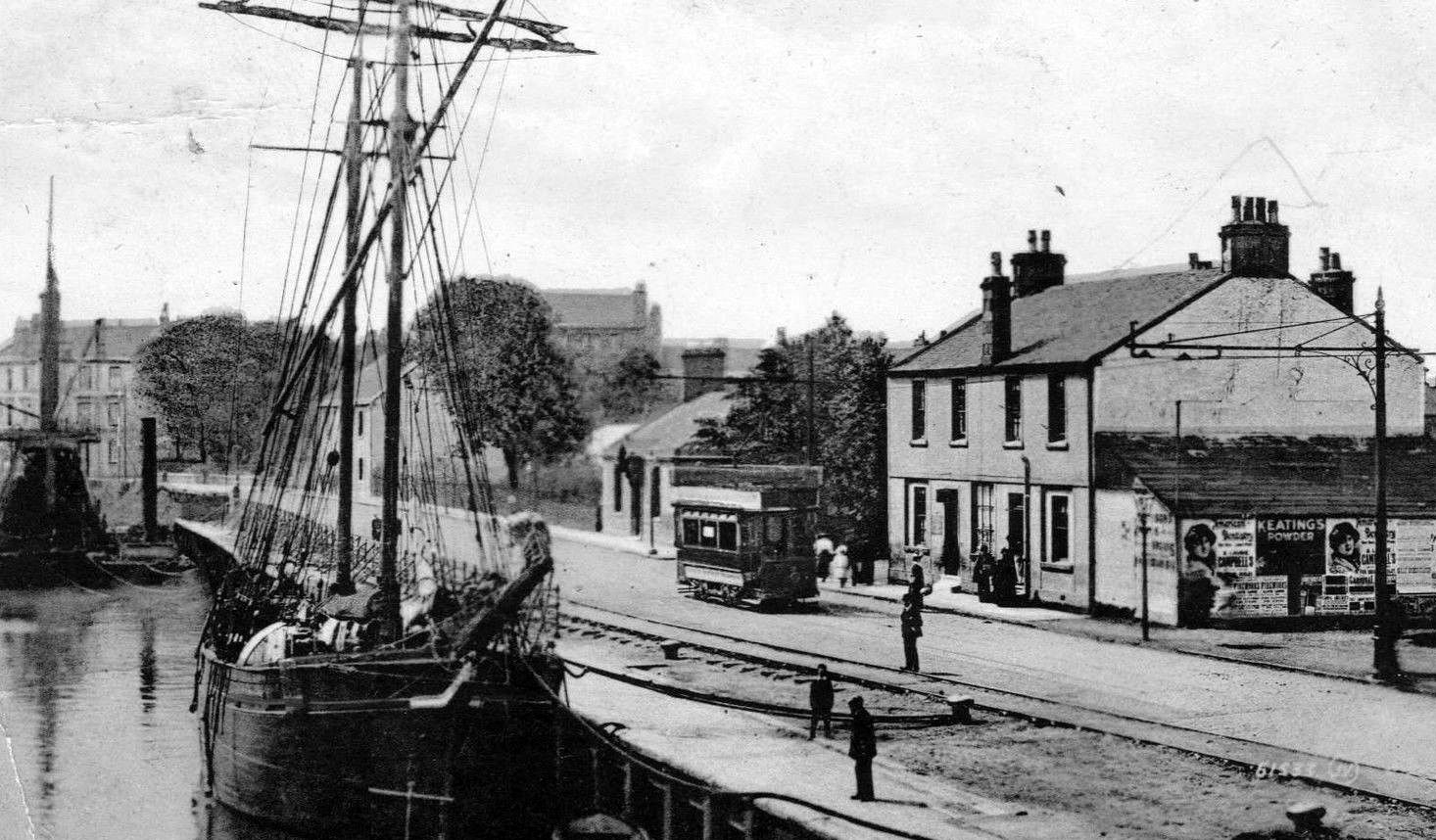 Tour Scotland Old Photograph Ferry Road Renfrew Scotland