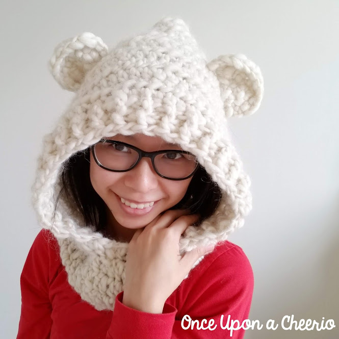Mama Bear Hooded Scarf FREE Crochet Pattern Mama Bear Hooded Scarf FREE Crochet Pattern