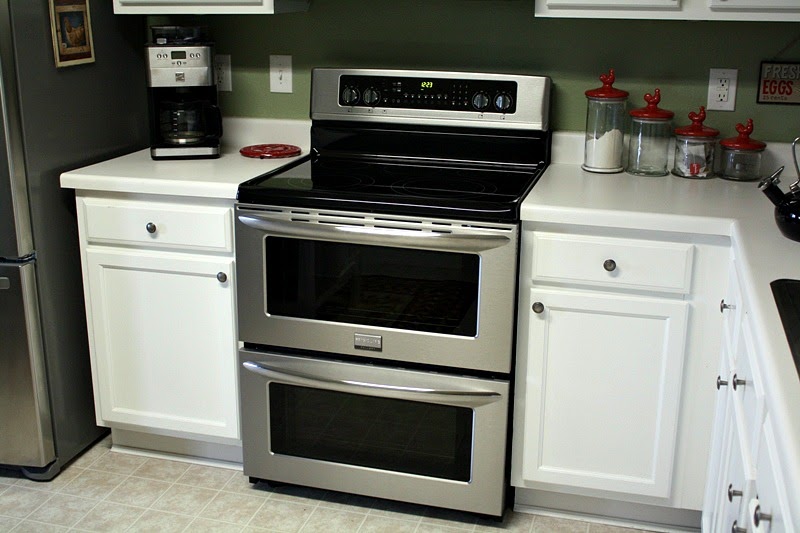 frigidaire double oven range