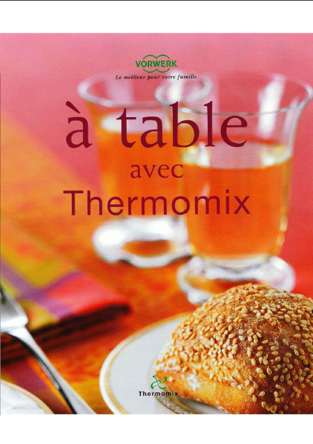Titre de livre À table avec Thermomix
