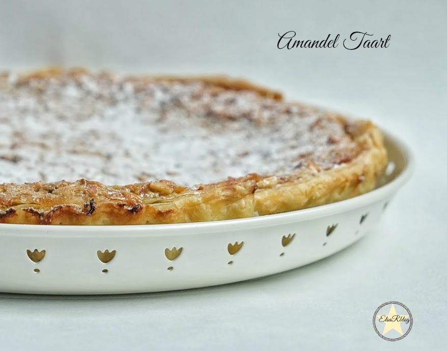 Amandel taart met bladerdeeg /Tarte de Amêndoa - Recept uit Portugal