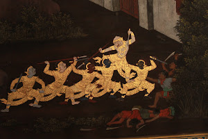 Mural from the life of the Buddha