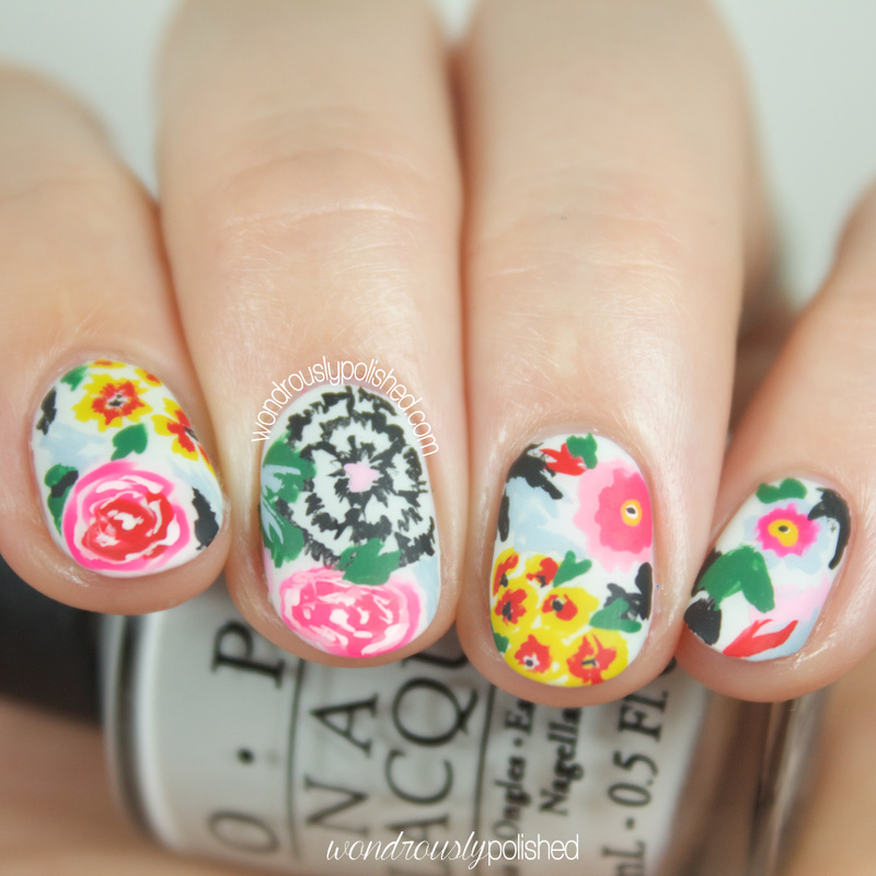 Wondrously Polished: Paint All The Nails Does Floral