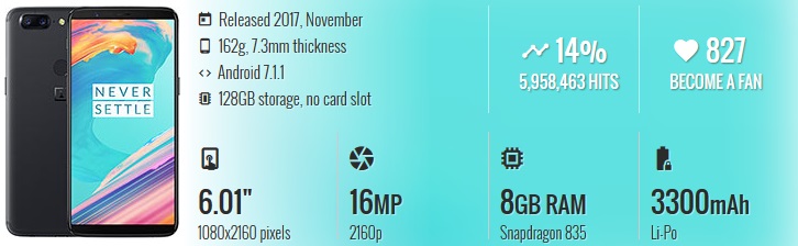 HP China Terbaik & Berkualitas - OnePlus 5T HP China Terbaik & Berkualitas - OnePlus 5T