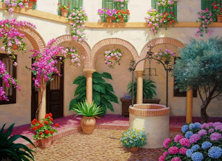 Paisajes Andaluces con Patios de flores