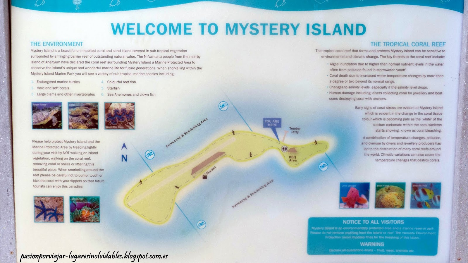 Pasión por Viajar Lugares inolvidables Mystery Island