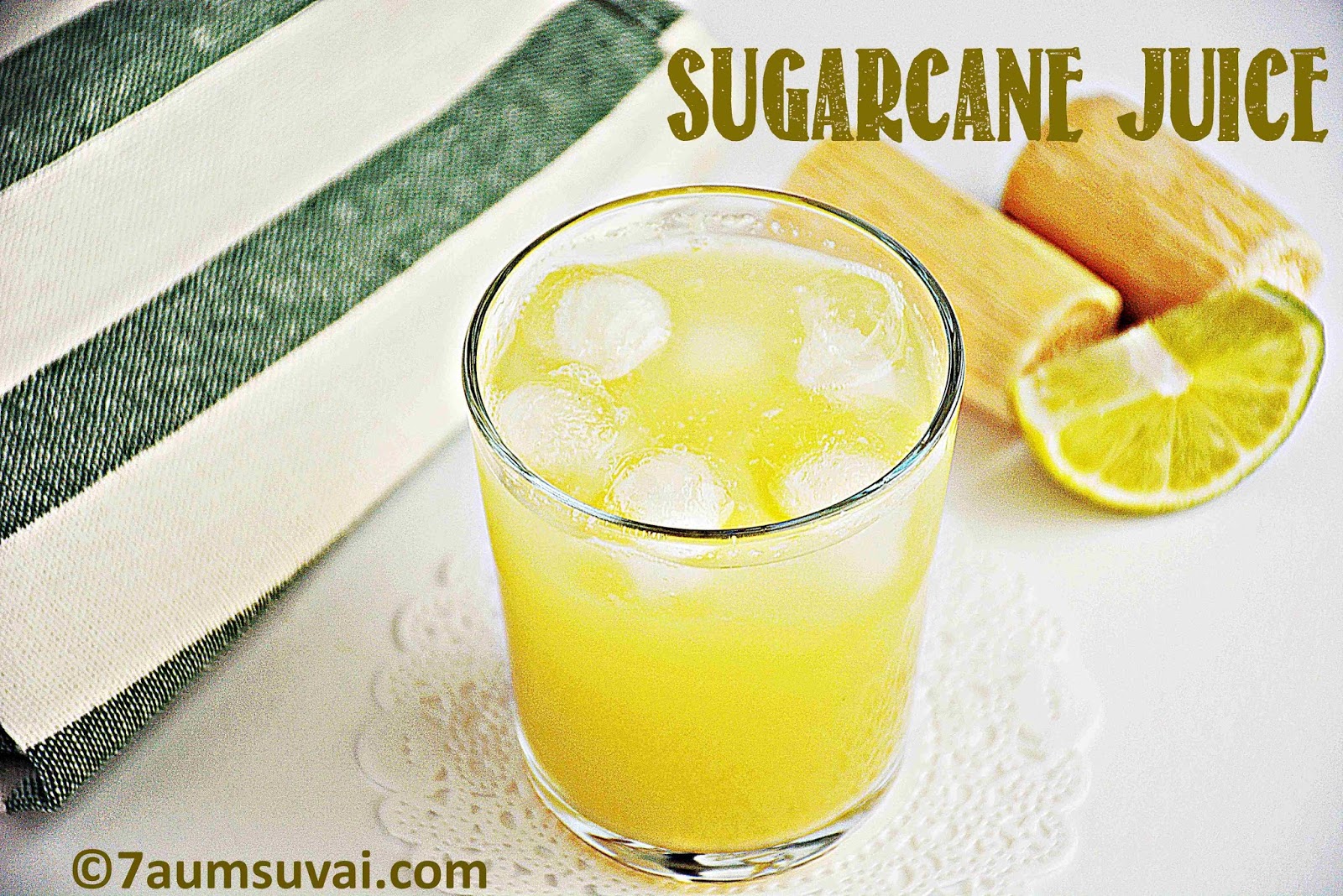 Sugarcane juice / Karumbu juice / Karumbu saaru / How to make sugarcane