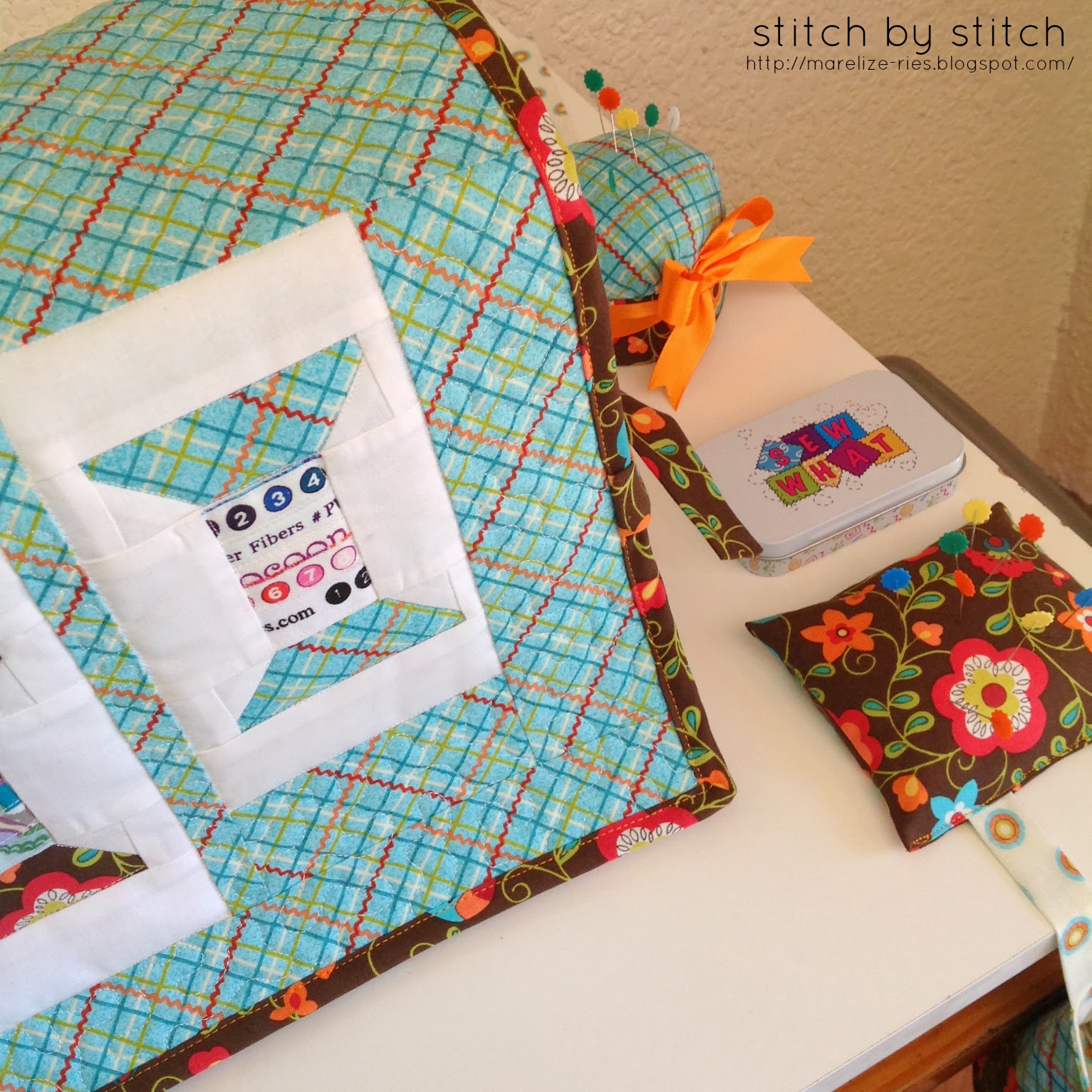 Stitch by Stitch Quilted Sewing Machine Cover
