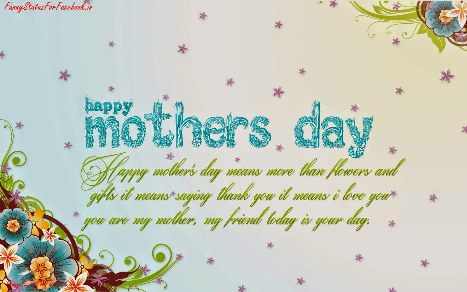 Happy Mothers Day Quotes Greeting Cards Wallpapers with Messages By Funnystatusfor