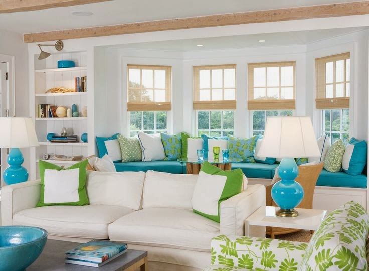 Everything Coastal 11 Coastal Room Ideas for Aqua and Lime Color Combo!