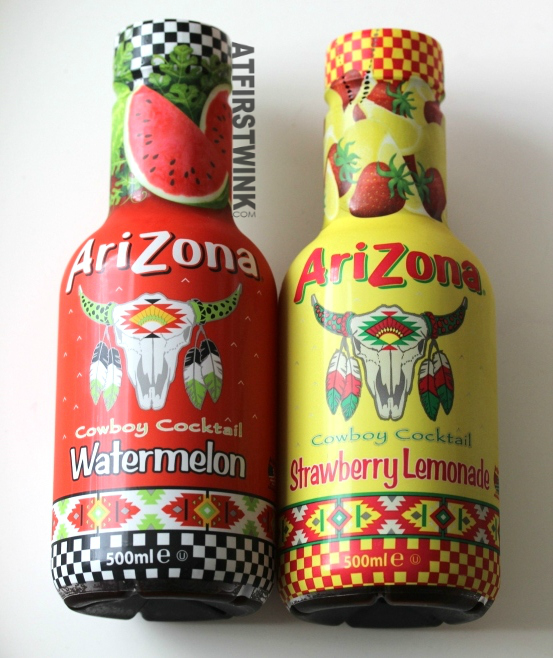 Review AriZona Cowboy Cocktail Watermelon and Strawberry Lemonade