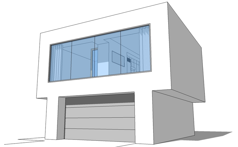 Modern House Plan Desain Rumah Minimalis Garasi 2 Mobil 1