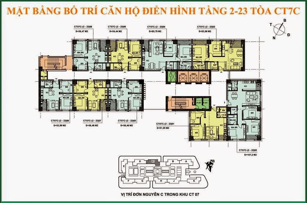 Thiết kế căn hộ Ct7C dương nội