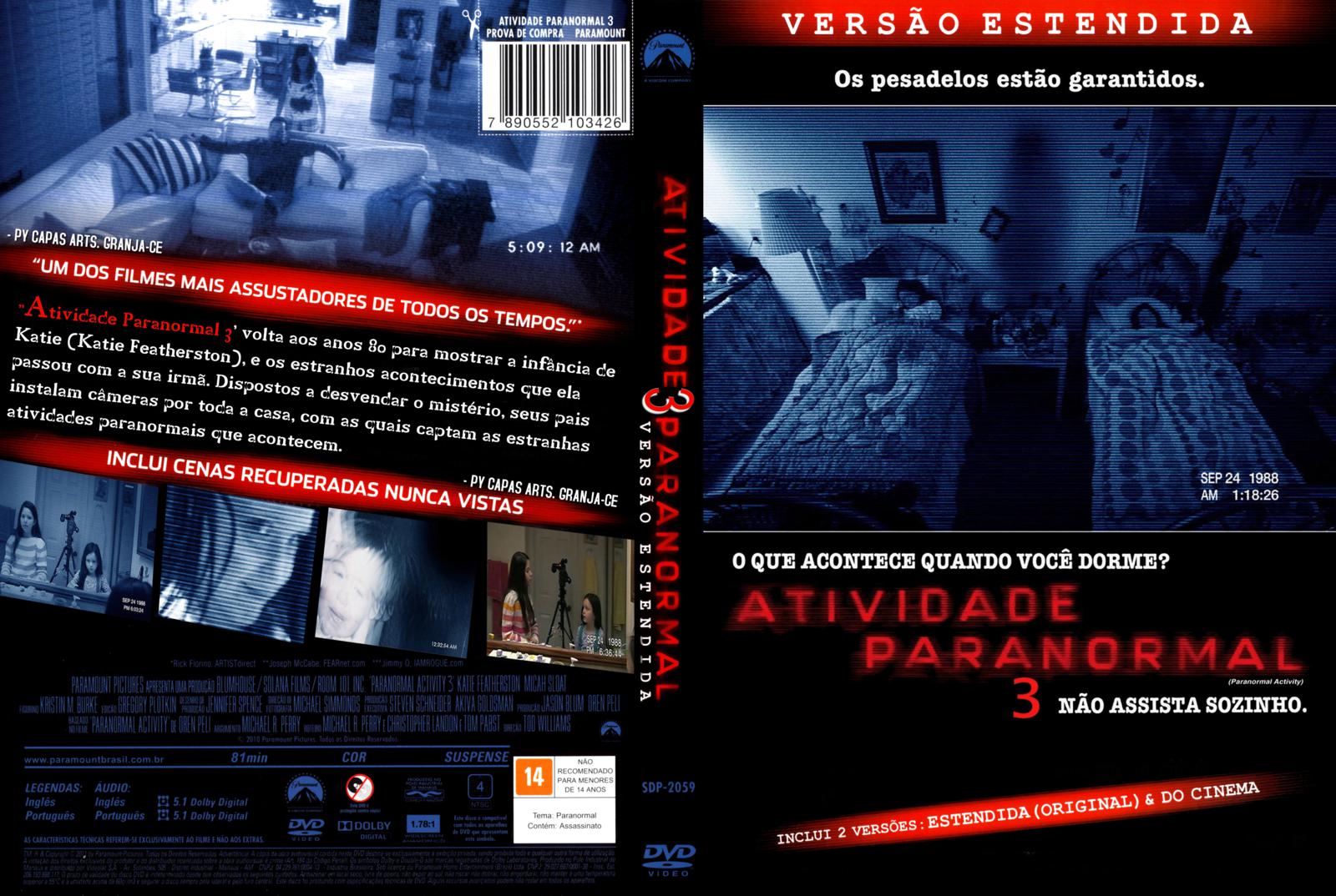ATIVIDADE PARANORMAL 3 (2011) - DOWNLOAD - TUDO SOBRE SEU FILME