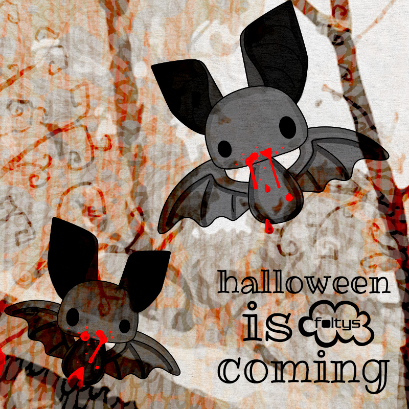foltys vs halloween is coming: bats, 100% handmade with love