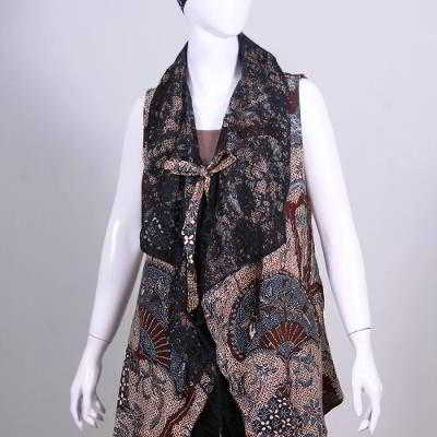 Contoh Model Rompi Batik Modern dan Modis Model Rompi Batik Wanita Modern