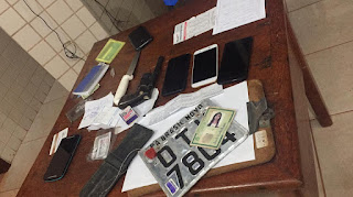 Casal cometendo assaltos em Jacundá e Goianésia foram presos com vários celulares e arma