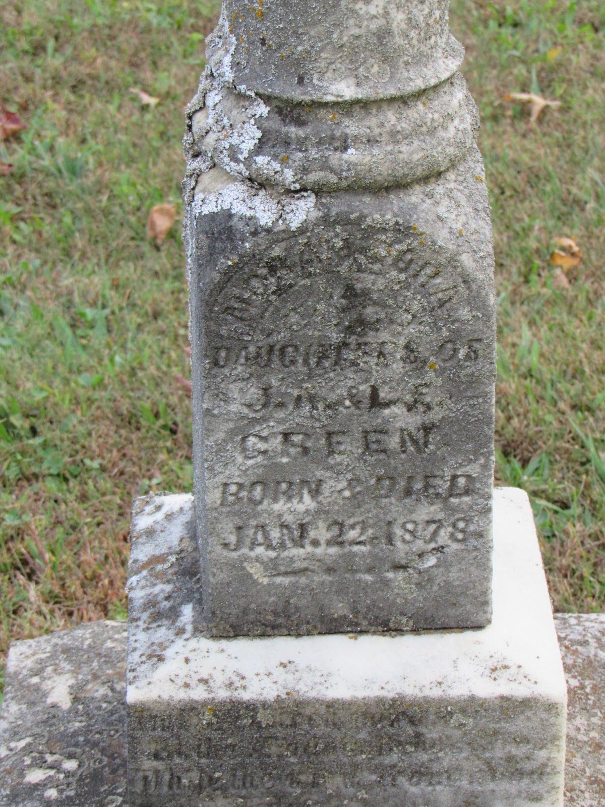 A Walk Through The Tombstones Greene County Chapel Cemetery