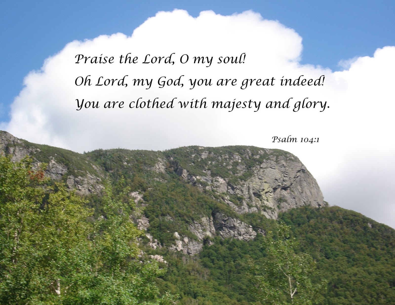 Scarlet Robe Scripture Verses Psalm 104 1