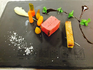 Fillet Mignon with artichoke and carrots. Keep cooking and keepu the game. Four Seaons Resort Dubai at Jumeirah Beach. 