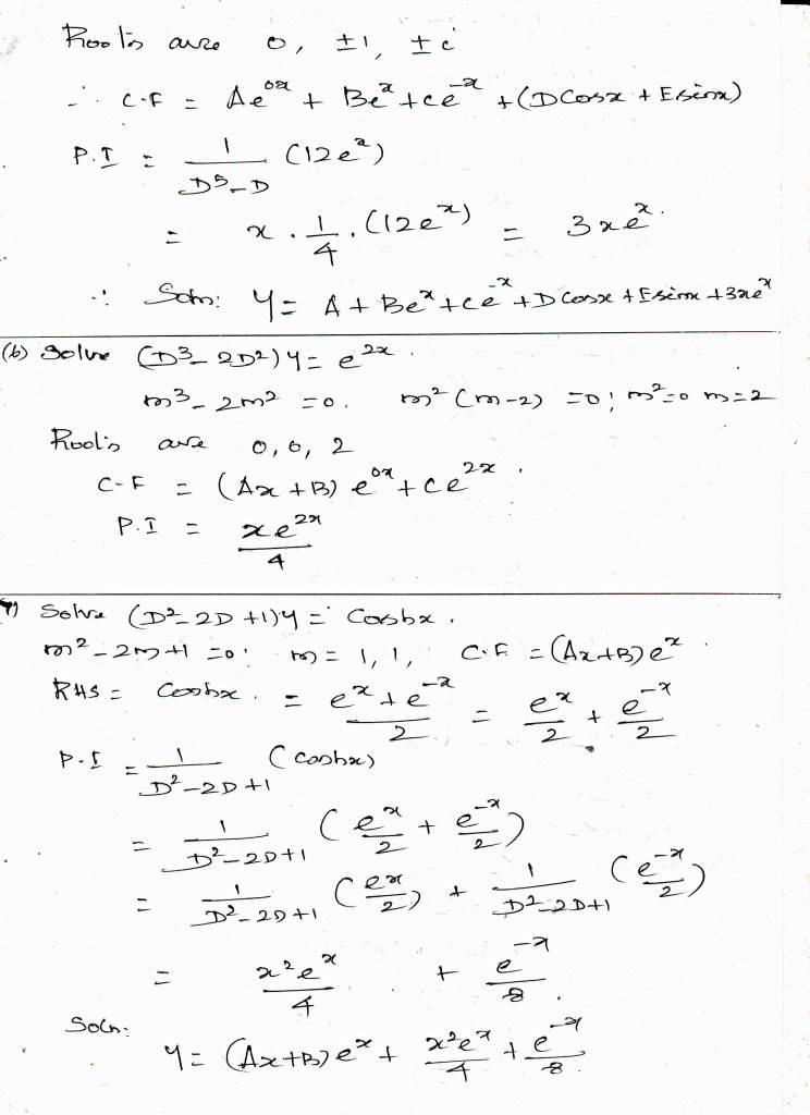 TPGIT MATHEMATICS Linear Differential Equation with constant