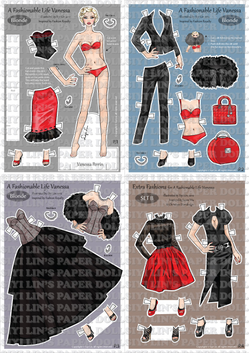 The Making of Paper Dolls: Preorder information for AFL Vanessa paper dolls