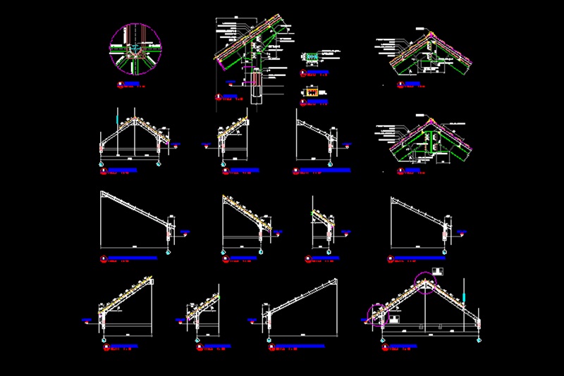 Atap Baja Ringan Dwg