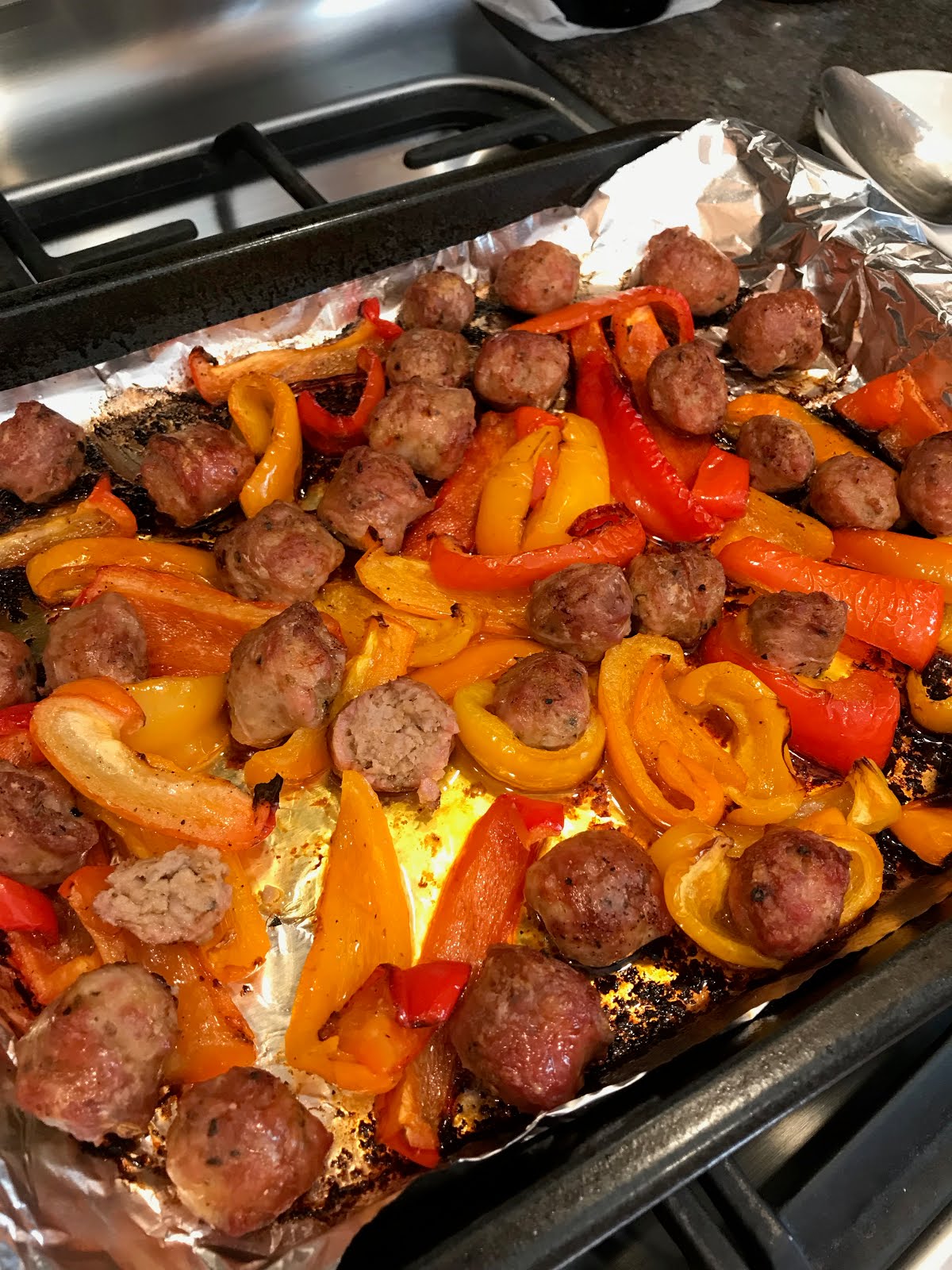 Sheet Pan Sausage & Peppers Julie's Creative Lifestyle