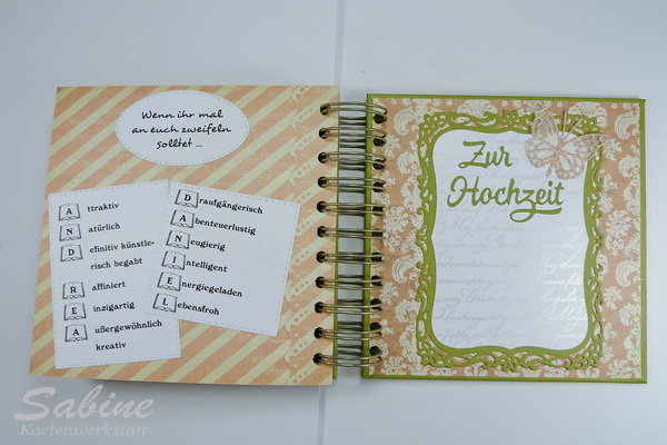 Kartenwerkstatt Noch ein WennBuch zur Hochzeit