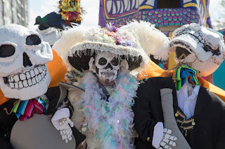 Portraits from Day of the Dead/Viva La Vida festivities in Austin, Texas for Dia de los Muertos