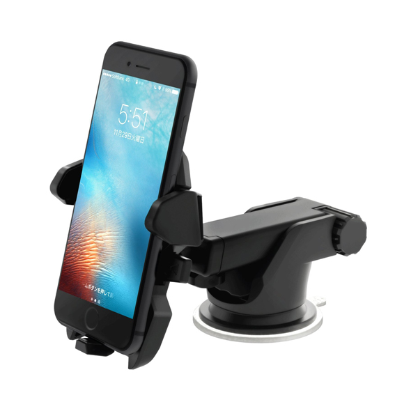 SmartTap スマートタップ オートホールド式 車載ホルダー EasyOneTouch2 伸縮アーム 粘着ゲル吸盤 HLCRIO121 スマホ ホルダー