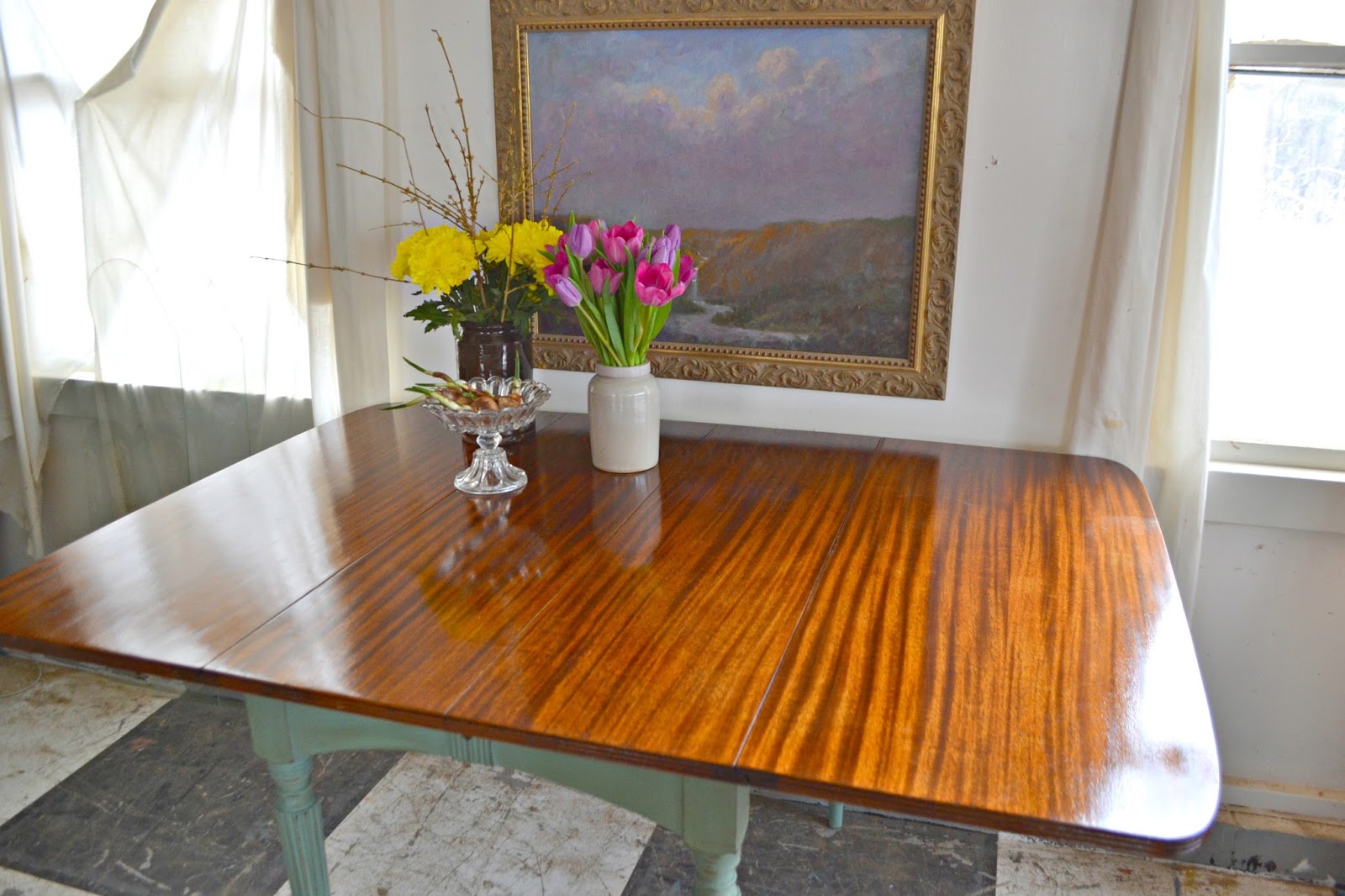 Heir and Space A Vintage Mahogany Table