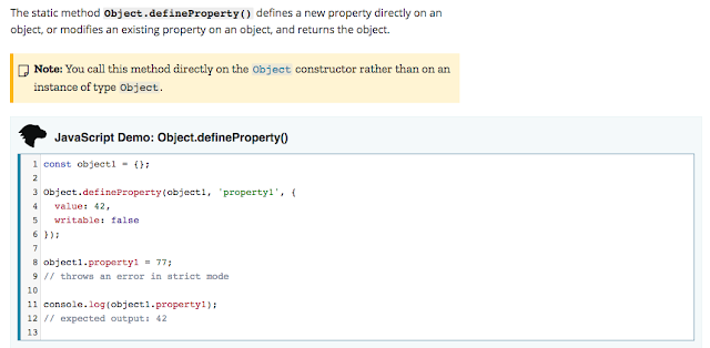 Object.defineProperty Object.defineProperty