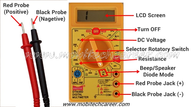 digital multimeter ka mobile repairing me use kaise kare hindi me digital multimeter how to use