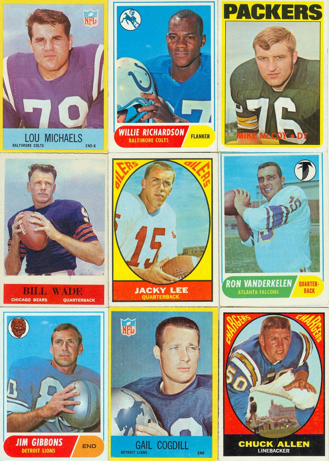 1967 Football Cards